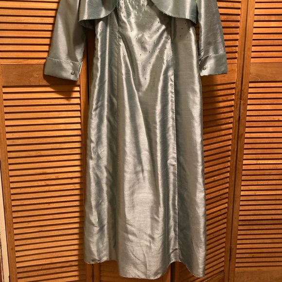 EXSCAPE Blue Maxi Dress Suit - Picture 11 of 16